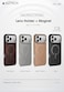 AZTECH Premium Leather Case 17 iPhone Pro, Full-Wrap Magnetic Cover, Wireless Charging Compatible, 17 iPhone Pro Desert Titanium