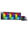AZTECH 360mm AIO Liquid CPU Cooler Triple PWM ARGB Fans Infinite Mirror Pump Copper Base 280W TDP High Performance Water Cooling for Gaming PC Intel LGA1700 AMD AM5 AM4