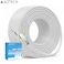 AZTECH Cat6 Ethernet Cable 23AWG CCA LAN Cable 305m White Network Cable Roll for Router Switch