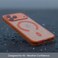 AZTECH Clear Fiber MagSafe Case for iPhone 17 Pro   Slim Transparent Protective Cover with Strong Magnetic Lock, Shockproof TPU, Scratch Resistant Back, Camera Protection &ndash; Orange