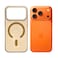 AZTECH Clear Fiber MagSafe Case for iPhone 17 Pro   Slim Transparent Protective Cover with Strong Magnetic Lock, Shockproof TPU, Scratch Resistant Back, Camera Protection &ndash; Desert Titanium