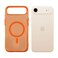 AZTECH Clear Fiber MagSafe Case for iPhone 17 Air   Slim Transparent Protective Cover with Strong Magnetic Lock, Shockproof TPU, Scratch Resistant Back, Camera Protection &ndash; Orange