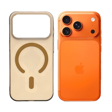 AZTECH Clear Fiber MagSafe Case for iPhone 17 Pro Max   Slim Transparent Protective Cover with Strong Magnetic Lock, Shockproof TPU, Scratch Resistant Back, Camera Protection – Desert Titanium