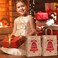 Zafaa Home Red Bell Gift Bag &ndash; 27x21x11cm Festive Holiday Packaging with Durable Handles, Eco-Friendly Christmas Gift Wrap for Small to Medium Gifts