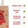 Zafaa Home Red Bell Gift Bag &ndash; 27x21x11cm Festive Holiday Packaging with Durable Handles, Eco-Friendly Christmas Gift Wrap for Small to Medium Gifts
