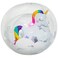 Unicorn 60cm Beach Ball Jumbo Pool Toys Beach Toy for Kids - Giant Inflatable Clear Beach Ball Swimming Pool Water Outdoor Summer Party Favors for Kids Adults Toddlers