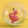 Flamingo 60cm Beach Ball Jumbo Pool Toys Beach Toy for Kids - Giant Inflatable Clear Beach Ball Swimming Pool Water Outdoor Summer Party Favors for Kids Adults Toddlers