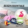 Flamingo 60cm Beach Ball Jumbo Pool Toys Beach Toy for Kids - Giant Inflatable Clear Beach Ball Swimming Pool Water Outdoor Summer Party Favors for Kids Adults Toddlers