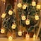 Santa Claus Battery LED String Lights &ndash; 2m Festive Warm LED Lighting for Christmas Decorations, Wreaths, Mini Trees, and Holiday Table Displays