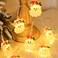 Santa Claus Battery LED String Lights &ndash; 2m Festive Warm LED Lighting for Christmas Decorations, Wreaths, Mini Trees, and Holiday Table Displays
