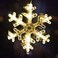 Zafaa Home Snowflake LED Hanging Light &ndash; 18cm x 18cm Warm White Glow Decorative Light for Winter, Christmas, and Holiday Festive Displays