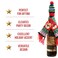 Zafaa Home Elk Bottle Covers &ndash; 1 Set of Christmas Bottle Decorations, 5x43cm and 4x9cm, Festive Holiday Table Decor for Parties and Gifting