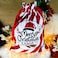 Zafaa Home Merry Christmas Gift Sack &ndash; Large 65x45cm Holiday Gift Bag with Candy Cane Stripes, Durable and Reusable Santa Sack for Gifts and Toys