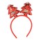 Zafaa Home Red Glitter Antler Headband &ndash; 22x17cm Christmas Costume Accessory for Holiday Parties, Festive Photoshoots, and Seasonal Celebrations