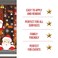 Zafaa Home Merry Christmas Script Window Stickers &ndash; 20x30cm Festive Holiday Decals for Windows, Glass Doors, and Mirrors, Reusable and Easy-to-Apply