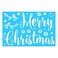 Zafaa Home Merry Christmas Script Window Stickers &ndash; 20x30cm Festive Holiday Decals for Windows, Glass Doors, and Mirrors, Reusable and Easy-to-Apply