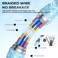 First Wave SurgeLink 60 USB-C to USB-C Cable 1M &ndash; 60W Fast Charging &amp; High-Speed Data Transfer, Durable Braided Type-C, 2-Pack (Blue + Black) &ndash; Compatible with Smartphones, Tablets &amp; Laptops