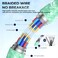 First Wave SurgeLink 60 USB-C to USB-C Cable 1M &ndash; 60W Fast Charging &amp; High-Speed Data Transfer, Durable Braided Type-C, 2-Pack (Green + Black) &ndash; Compatible with Smartphones, Tablets &amp; Laptops