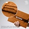 First Wave SlimGuard Felt Laptop Sleeve 15" &ndash; Slim Protective Case with Elastic Band, Compatible with MacBook &amp; SurfaceBook, Includes Free USB Cable &ndash; Caramel Brown