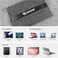 First Wave SlimGuard Felt Laptop Sleeve 15" &ndash; Slim Protective Case with Elastic Band, Compatible with MacBook &amp; SurfaceBook, Includes Free USB Cable &ndash; Urban Grey