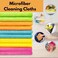 5 PCS Reusable Cleaning Towels Random Color, Multi-Purpose Cleaning Cloths for Kitchen, Bathroom &amp; Household Cleaning, Oil-Free Dish Cloths, Absorbent Cleaning Wipes, Automotive Detailing Towels, Dura