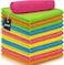 5 PCS Reusable Cleaning Towels Random Color, Multi-Purpose Cleaning Cloths for Kitchen, Bathroom &amp; Household Cleaning, Oil-Free Dish Cloths, Absorbent Cleaning Wipes, Automotive Detailing Towels, Dura