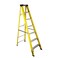 ARCO Step Ladder 6 Steps Fiber Ladder Anti Slip Steps Non-Slip Rubber Edge Guards 150 KG Loading Capacity EN131 Approved