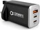 CROWNYX 65W GaN Fast Charger with 2 USB-C PD &amp; 1 USB-A QC 3.0 Port, 3-Port Wall Charger Adapter, UK 3-Pin Plug, PPS/PD Fast Charging for MacBook, iPhone 16/15/14, Samsung, iPad, Pixel, Laptops
