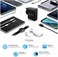 CROWNYX 100W GaN Fast Charger with 3 USB-C PD &amp; 1 USB-A Ports, 4-Port Multi Device Wall Charger, Foldable UK Plug, PPS/PD 3.0/QC Fast Charging Adapter for MacBook, iPhone 16/15, iPad, Samsung, Laptops