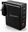 CROWNYX 100W GaN Fast Charger with 3 USB-C PD &amp; 1 USB-A Ports, 4-Port Multi Device Wall Charger, Foldable UK Plug, PPS/PD 3.0/QC Fast Charging Adapter for MacBook, iPhone 16/15, iPad, Samsung, Laptops