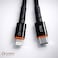 CROWNYX Braided 1M USB-C to Lightning Fast Charging Cable, 27W Power Delivery Charger Cord Compatible with iPhone 14/13/12/11 Series, iPad &amp; AirPods Pro (Black)