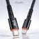 CROWNYX Braided 1M USB-C to Lightning Fast Charging Cable, 27W Power Delivery Charger Cord Compatible with iPhone 14/13/12/11 Series, iPad &amp; AirPods Pro (Black)