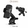 CROWNYX CCH-100 Car Phone Holder 2 in 1 Dashboard &amp; Air Vent Mount, Strong Vacuum Suction Mechanical Mobile Stand,Universal Compatible with iPhone 13-17, Samsung &amp; Android Phones