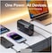 CROWNYX 30000mAh 100W Fast Charging Power Bank with Digital Display, Built-in LED Torch, 2 USB-C PD + 2 USB-A QC Outputs, Portable Laptop Power Bank for MacBook, iPhone, Samsung &amp; Tablets