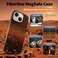 CROWNYX Magnetic Case for iPhone 15, Compatible With Wireless Charging, Ultra Slim Drop Resistant Cover, Anti-Slip, Carbon Fiber