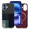 CROWNYX Magnetic Case for iPhone 16, Compatible With Wireless Charging, Ultra Slim Drop Resistant Cover, Anti-Slip, Carbon Fiber