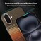 CROWNYX Magnetic Case for iPhone 16, Compatible With Wireless Charging, Ultra Slim Drop Resistant Cover, Anti-Slip, Carbon Fiber