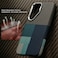 CROWNYX Magnetic Case for Samsung Galaxy S25 Ultra, Compatible With Wireless Charging, Ultra Slim Drop Resistant Cover, Anti-Slip, Carbon Fiber, Blue
