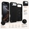 CROWNYX Premium Leather Case for iPhone 17 Air Magnetic Shockproof Cover, Anti-Scratch, Slim Protective Back with Raised Camera Protection (Black)