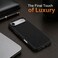 CROWNYX Premium Leather Case for iPhone 17 Air Magnetic Shockproof Cover, Anti-Scratch, Slim Protective Back with Raised Camera Protection (Black)