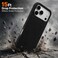 CROWNYX Premium Leather Case for iPhone 17 Pro Max Magnetic Shockproof Cover, Anti-Scratch, Slim Protective Back with Raised Camera Protection (Black)