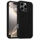 CROWNYX Premium Leather Case for iPhone 15 Pro Magnetic Shockproof Cover, Anti-Scratch, Slim Protective Back with Raised Camera Protection (Black)