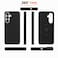 CROWNYX Premium Leather Case for Samsung Galaxy s25 Plus Magnetic Shockproof Cover, Anti-Scratch, Slim Protective Back with Raised Camera Protection (Black)
