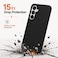CROWNYX Premium Leather Case for Samsung Galaxy s25 Plus Magnetic Shockproof Cover, Anti-Scratch, Slim Protective Back with Raised Camera Protection (Black)