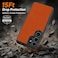 CROWNYX Premium Leather Case for Samsung Galaxy s24 Ultra Magnetic Shockproof Cover, Anti-Scratch, Slim Protective Back with Raised Camera Protection (Orange)