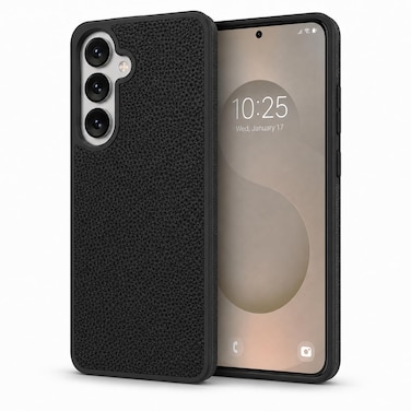 CROWNYX Premium Leather Case for Samsung Galaxy s26 Magnetic Shockproof Cover, Anti-Scratch, Slim Protective Back with Raised Camera Protection (Black)