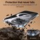 CROWNYX Clear Case for iPhone 15 Cover with 360&deg; Spin Ring Stand, Compatible with Wireless Charging, Military-Grade Protection, Anti-Yellowing Transparent, Scratch-Resistant, Ultra Slim Case