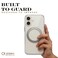 CROWNYX Clear Case for iPhone 17 Cover with 360&deg; Spin Ring Stand, Compatible with Wireless Charging, Military-Grade Protection, Anti-Yellowing Transparent, Scratch-Resistant, Ultra Slim Case