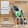 CROWNYX Clear Case for iPhone 16 Pro Max Cover with 360&deg; Spin Ring Stand, Compatible with Wireless Charging, Military-Grade Protection, Anti-Yellowing Transparent, Scratch-Resistant, Ultra Slim Case