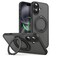 CROWNYX 360&deg; Magnetic Ring Stand Case for iPhone 17, Wireless Charging Compatible Slim Protective Cover, Rotating Metal Ring Kickstand, Shockproof Matte Finish, Camera Protection, Anti-Fingerprint